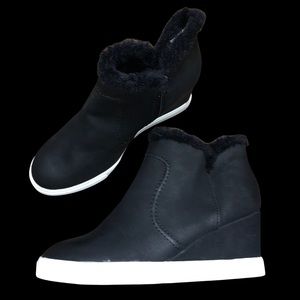 A.N.A. Black Wedge Bootie